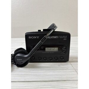 Sony Walkman Cassette Player WM-FX28 Portable Alarm FM/AM Parts or Repair